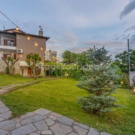 וילה τraditional Fully Detached On A Luxurious Hillock Of With Its Own Garden Also For Family & Wedding Gatherings For 10 To 25 People Only 15 Minutes From Airport סלוניקי